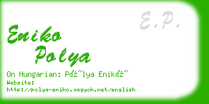 eniko polya business card